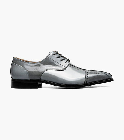 Stacy Adams PALMENTO Modified Cap Toe Oxford Gray Multi by Stacy Adams Shoes