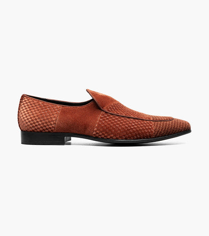 Stacy Adams SHAPSHAW Velour Moc Toe Slip On Cognac by Stacy Adams Shoes