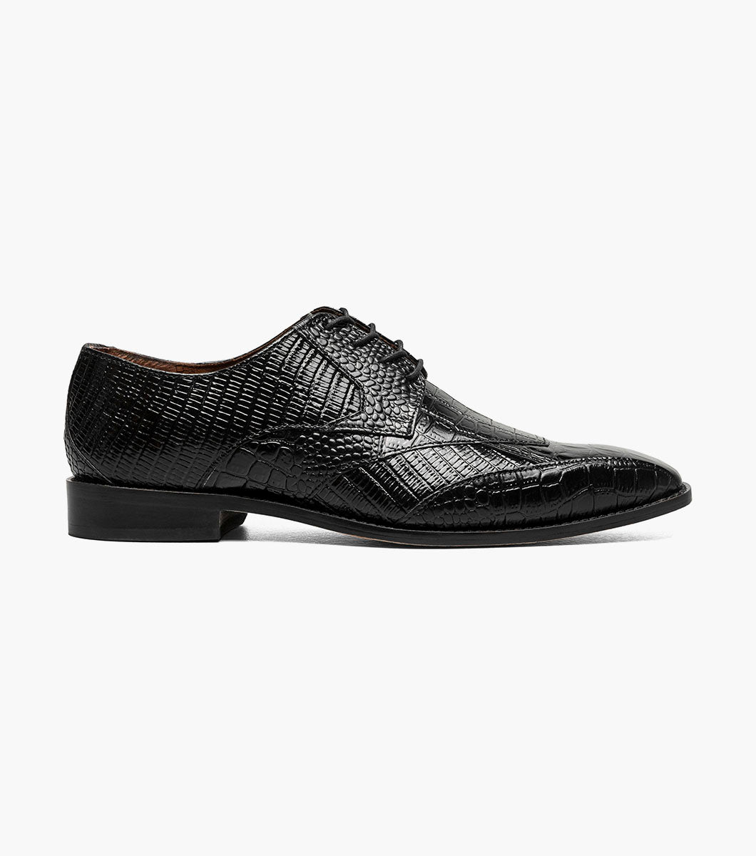 Stacy Adams TRISTANO Modified Bike Toe Oxford Black by Stacy Adams Shoes