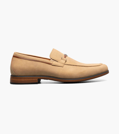 Stacy Adams RICHARDSON Moc Toe Bit Slip On Khaki by Stacy Adams Shoes