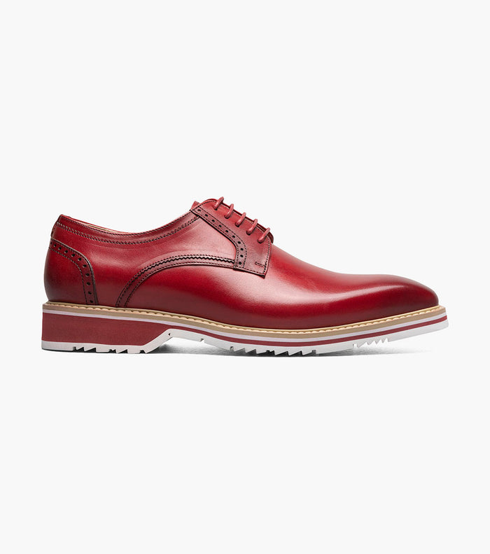 Stacy Adams BARRINGER Plain Toe Oxford Red by Stacy Adams Shoes