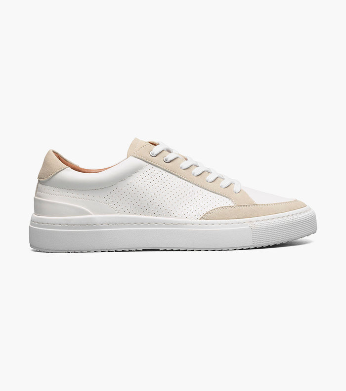 Stacy Adams DORIAN Lace To Toe Sneaker White by Stacy Adams Shoes