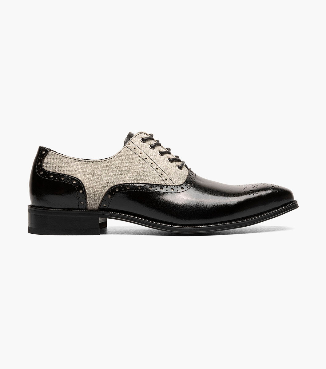 Stacy Adams HARRINGTON Plain Toe Lace Up Black Multi by Stacy Adams Shoes