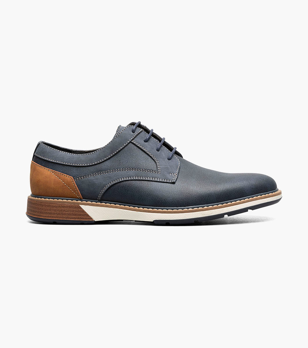 Stacy Adams PHINEAS Plain Toe Oxford Navy by Stacy Adams Shoes