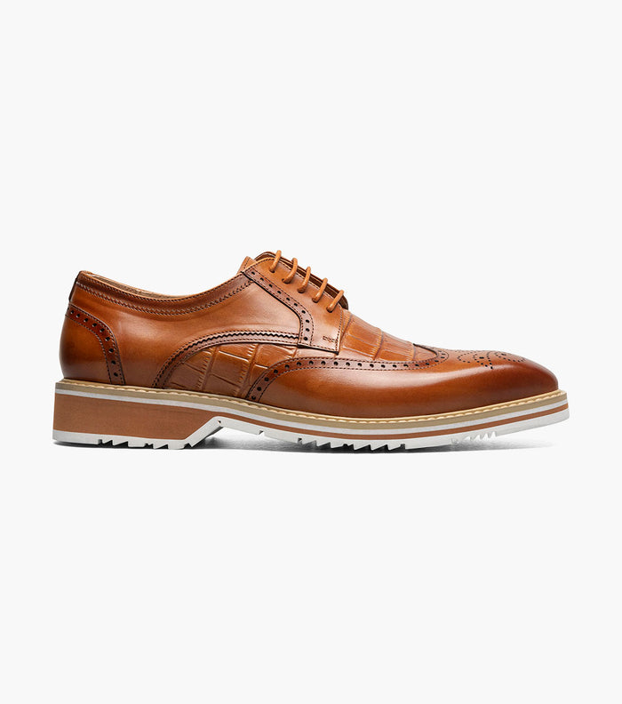 Stacy Adams BEAUMONT Wingtip Oxford Tan by Stacy Adams Shoes