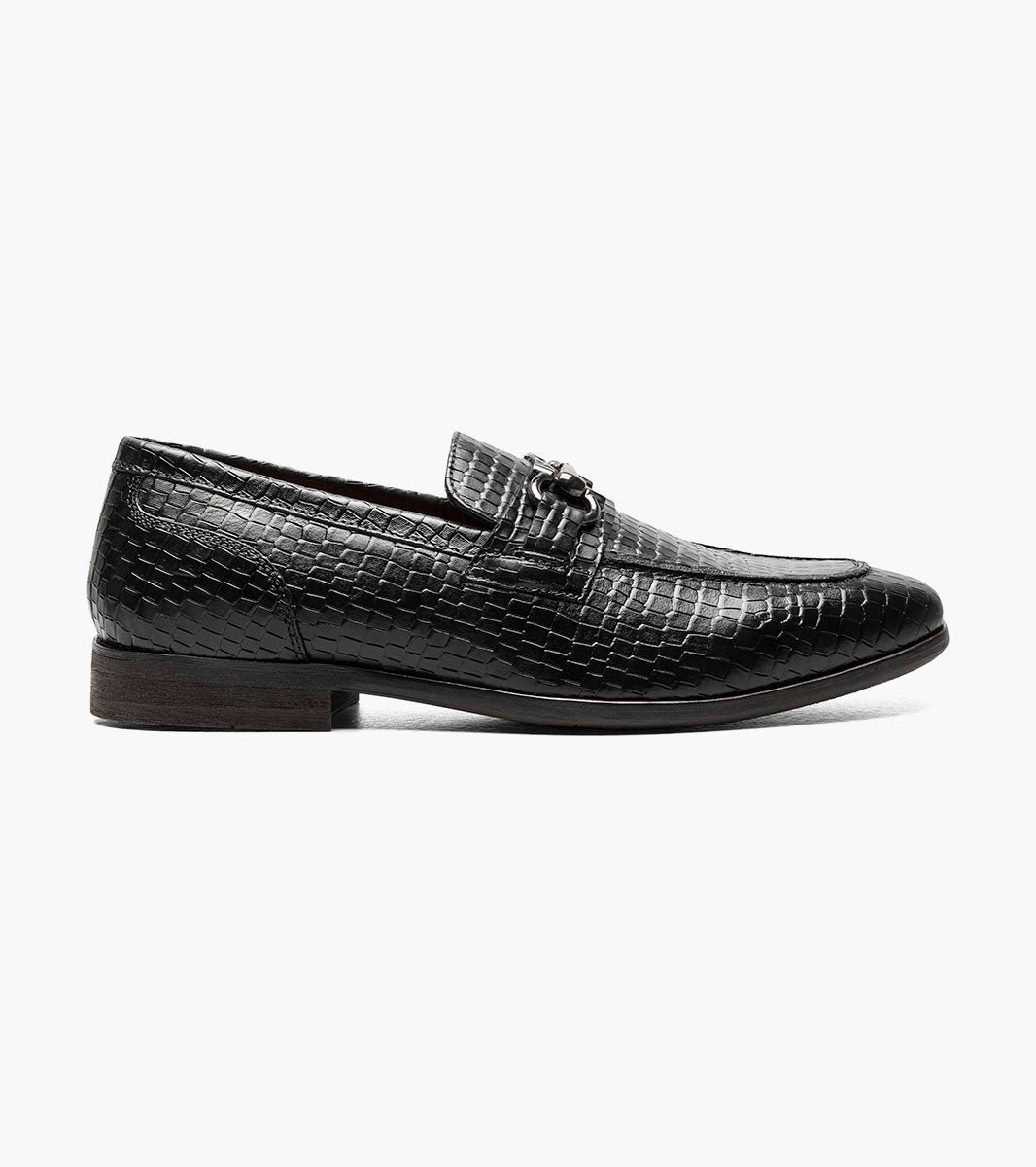 Stacy Adams FERONTE Moc Toe Bit Slip On Black by Stacy Adams Shoes