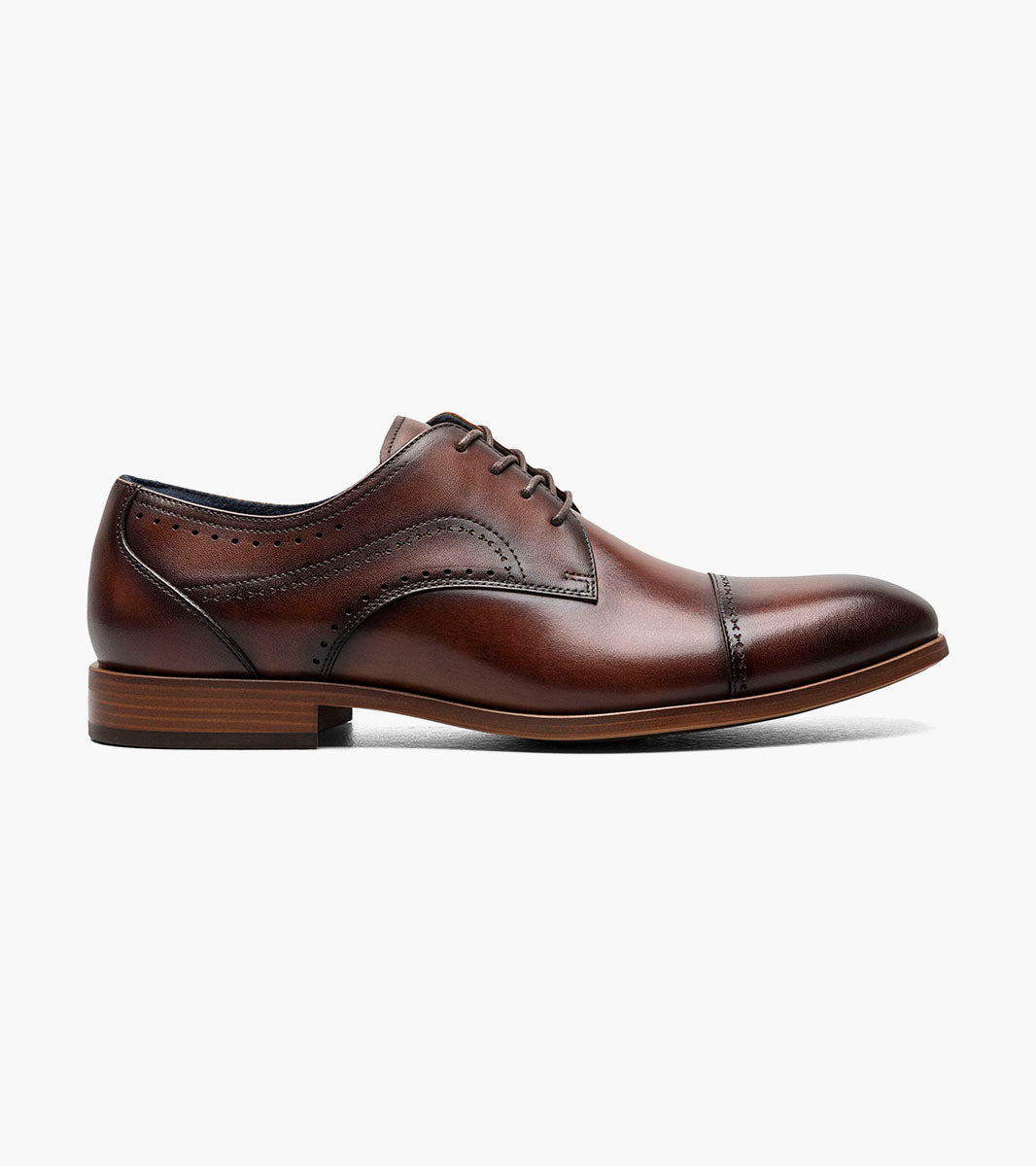 Stacy Adams BRYANT Cap Toe Oxford Brown by Stacy Adams Shoes