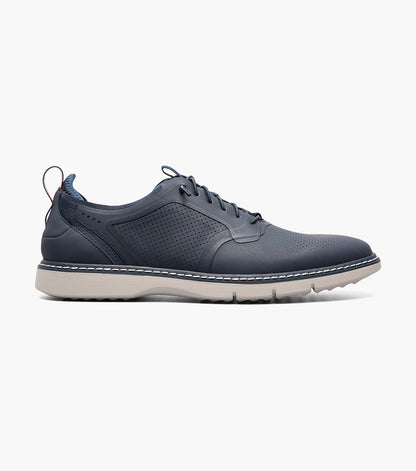 Stacy Adams SYNCHRO Plain Toe Elastic Lace Up Navy by Stacy Adams Shoes