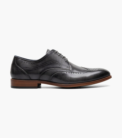 Stacy Adams BRAYDEN Wingtip Oxford Gray by Stacy Adams Shoes