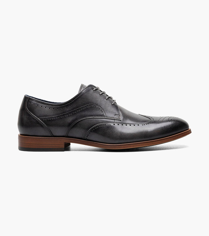 Stacy Adams BRAYDEN Wingtip Oxford Gray by Stacy Adams Shoes
