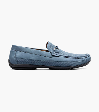 Stacy Adams COLTON Moc Toe Bit Slip On Navy by Stacy Adams Shoes