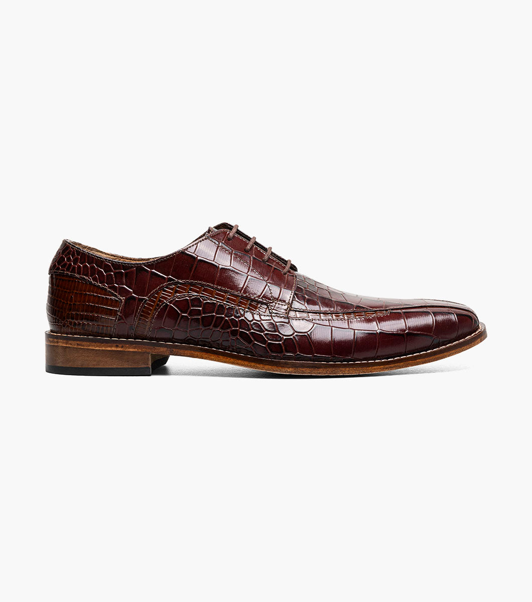 Stacy Adams GABARDO Bike Toe Oxford Cognac by Stacy Adams Shoes