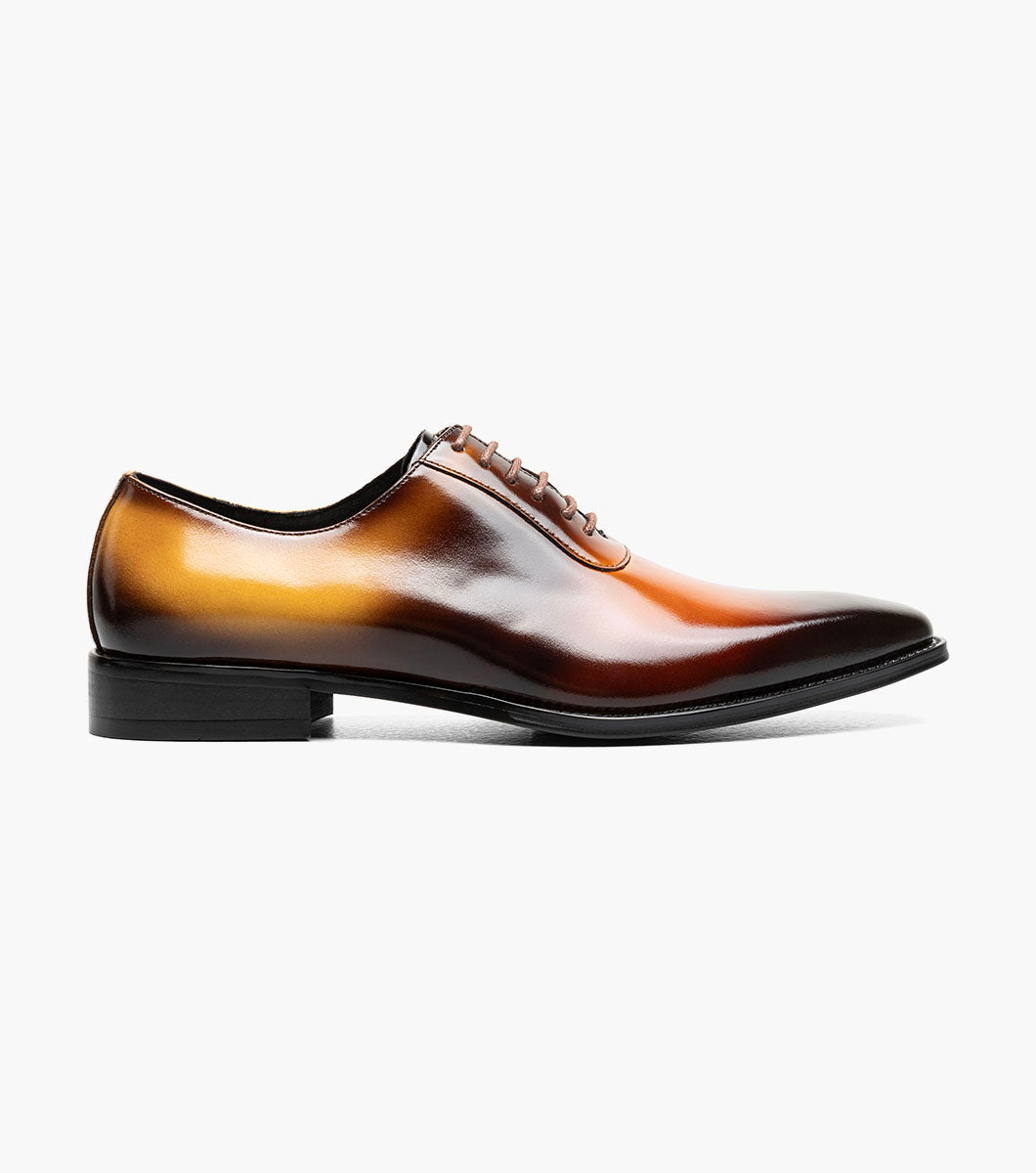 Stacy Adams SHAFFER Plain Toe Oxford Cognac Multi by Stacy Adams Shoes