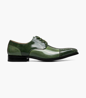 Stacy Adams PALMENTO Modified Cap Toe Oxford Green Multi by Stacy Adams Shoes