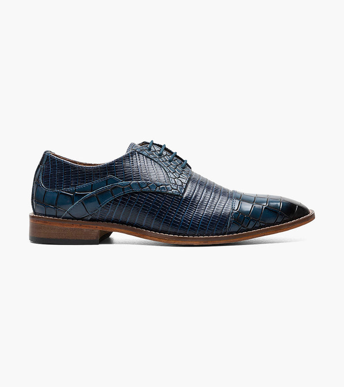 Stacy Adams TEDESCO Cap Toe Oxford Blue by Stacy Adams Shoes