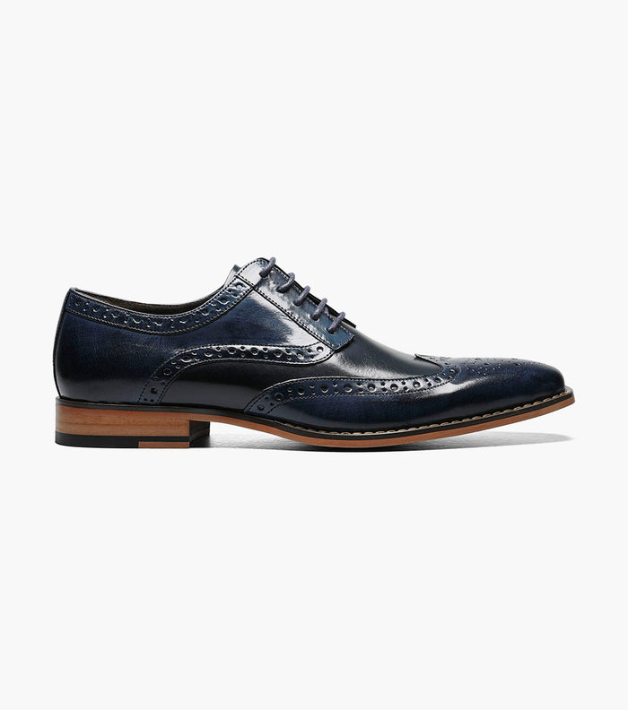 Stacy Adams TINSLEY Wingtip Oxford Cobalt Multi by Stacy Adams Shoes