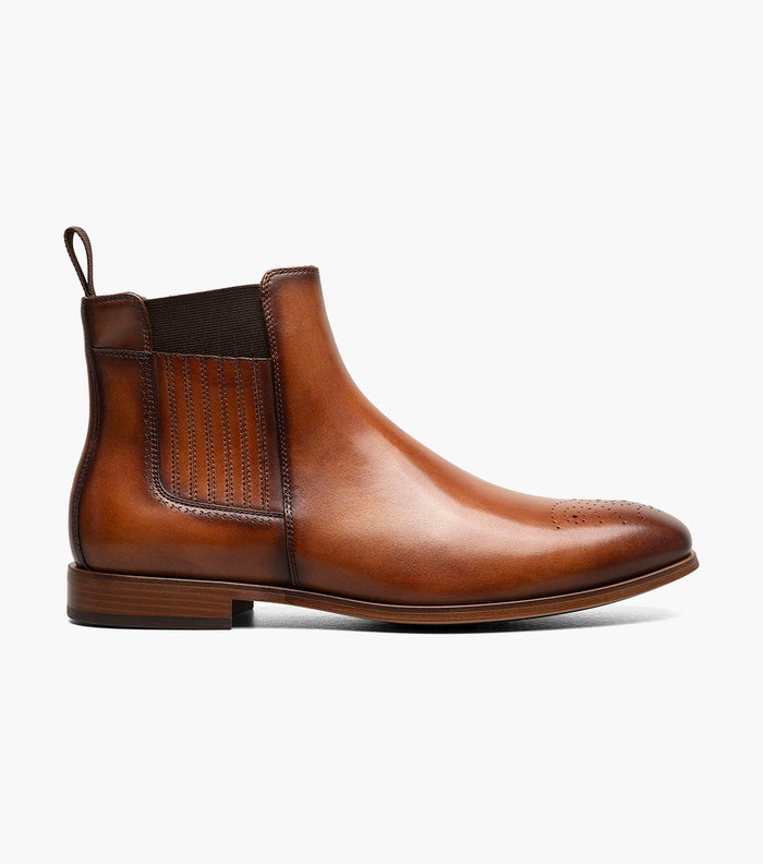 Stacy Adams BRADLEY Plain Toe Chelsea Boot Tan by Stacy Adams Shoes