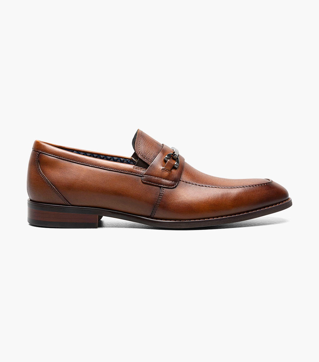 Stacy Adams KAYLOR Moc Toe Bit Slip On Cognac by Stacy Adams Shoes