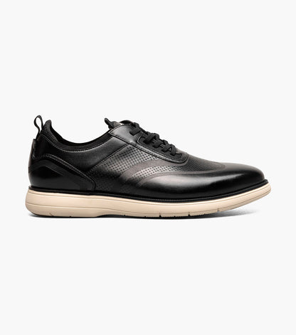 Stacy Adams EDGEWOOD Wingtip Elastic Lace Up Black by Stacy Adams Shoes