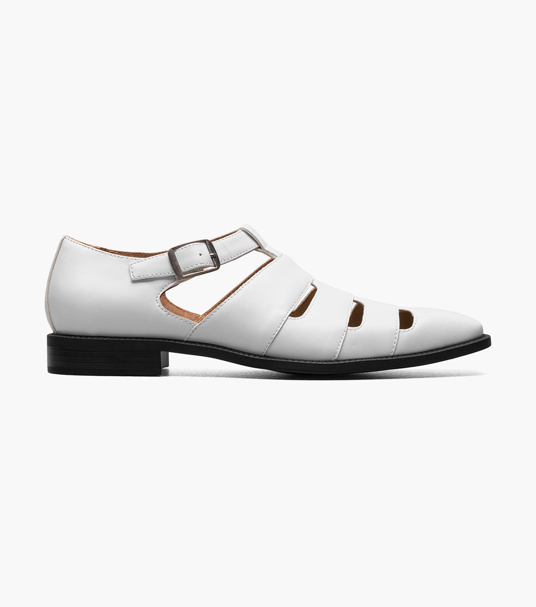 Stacy Adams CALDERON Closed Toe City Sandal White by Stacy Adams Shoes