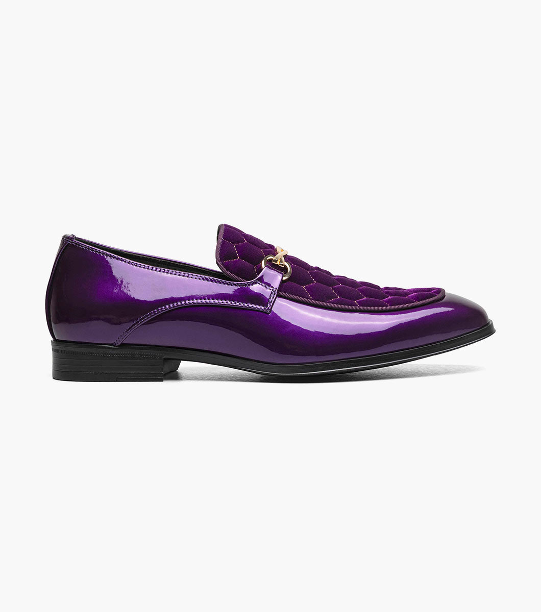Stacy Adams SPRAGUE Moc Toe Bit Slip On Purple by Stacy Adams Shoes