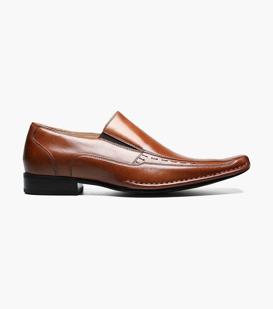Stacy Adams TEMPLIN Bike Toe Loafer Cognac by Stacy Adams Shoes