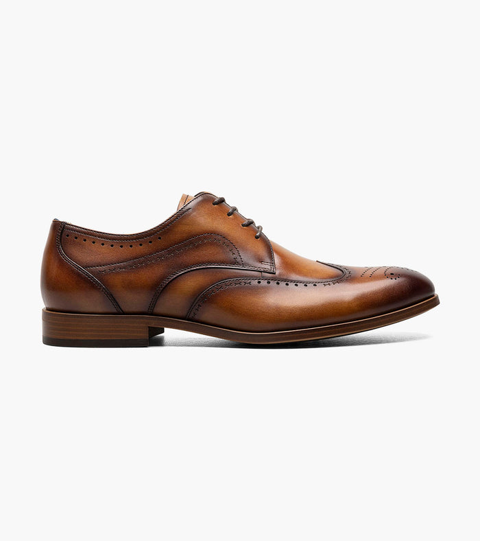 Stacy Adams BRAYDEN Wingtip Oxford Tan by Stacy Adams Shoes