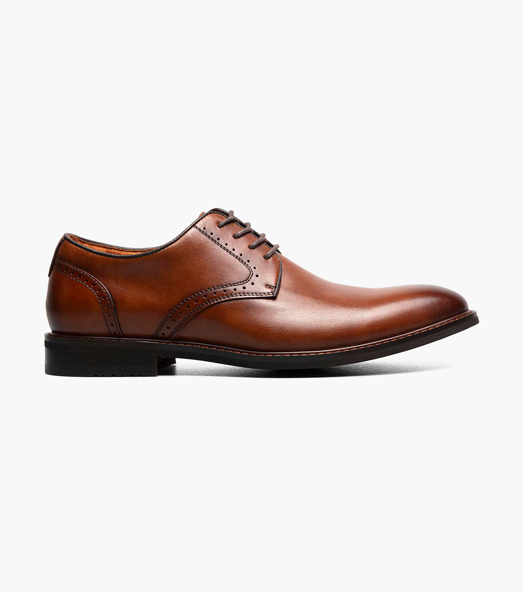 Stacy Adams BENSON Plain Toe Oxford Brandy by Stacy Adams Shoes