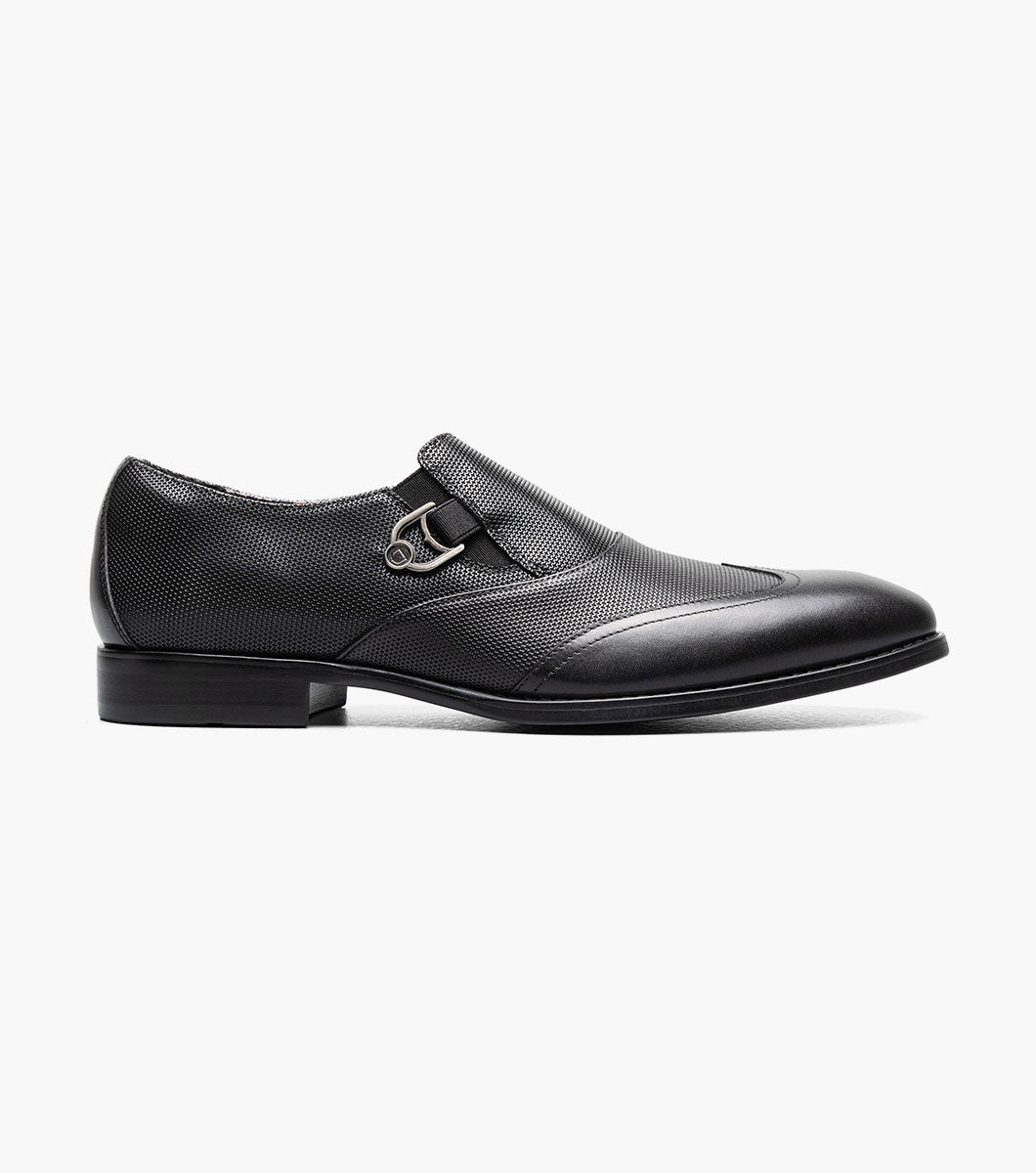 Stacy Adams Lockwood Wingtip Ornament Slip On by Stacy Adams Shoes