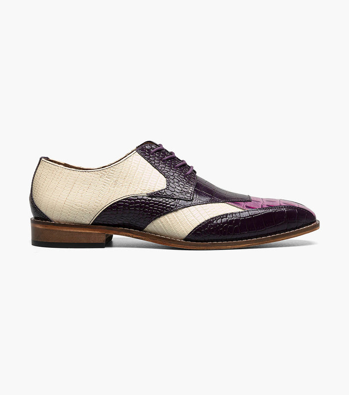 Stacy Adams TRISTANO Modified Bike Toe Oxford Purple Multi by Stacy Adams Shoes