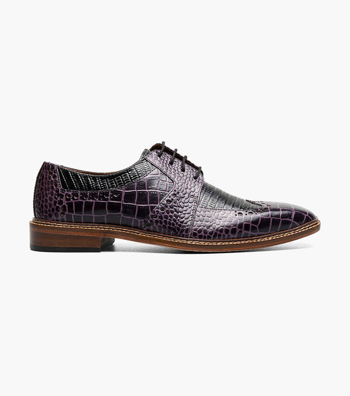 Stacy Adams TRAVATO Wingtip Oxford Purple Multi by Stacy Adams Shoes