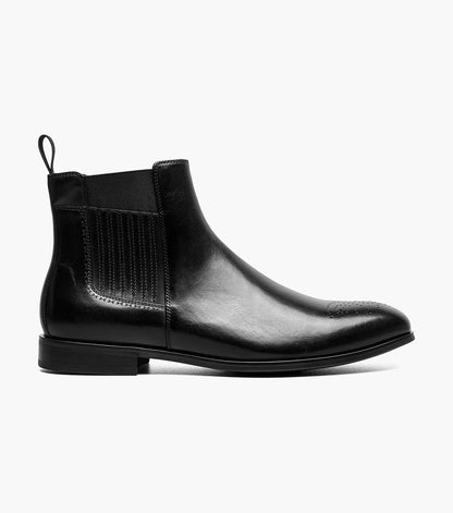 Stacy Adams BRADLEY Plain Toe Chelsea Boot Black by Stacy Adams Shoes
