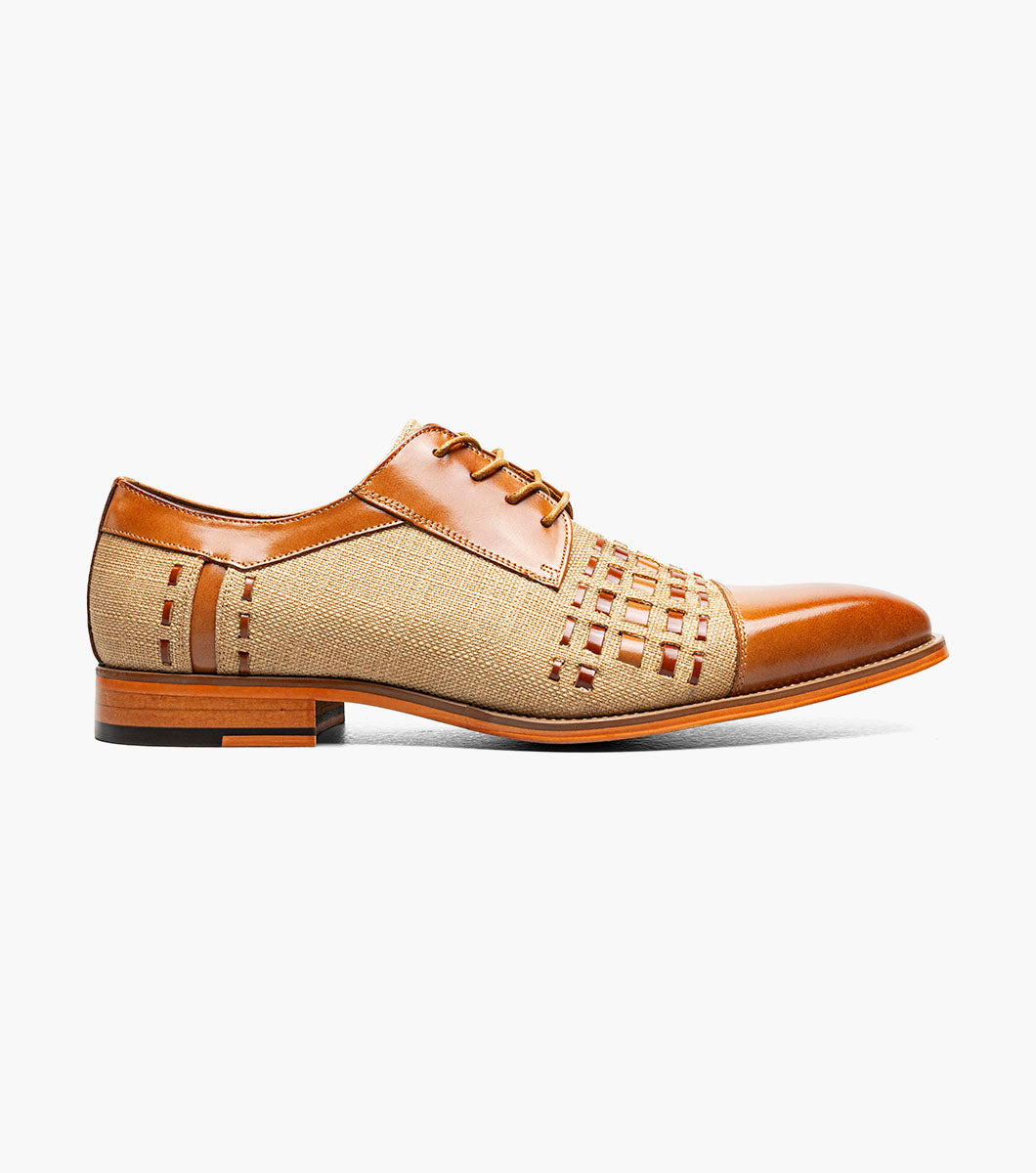 Stacy Adams HALSTEAD Cap Toe Oxford Tan Multi by Stacy Adams Shoes