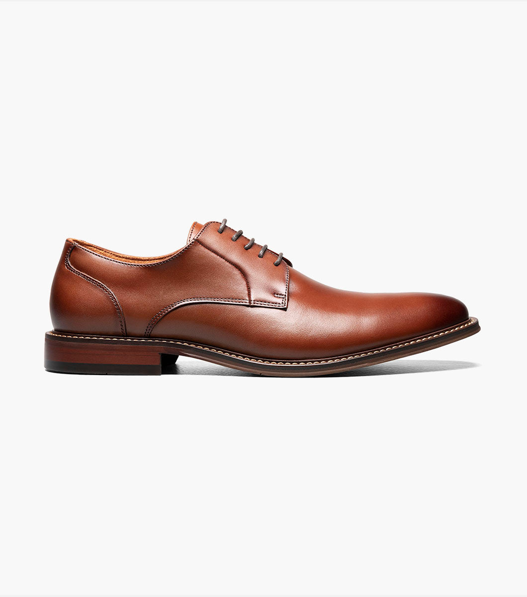 Stacy Adams MARLTON Plain Toe Oxford Cognac by Stacy Adams Shoes