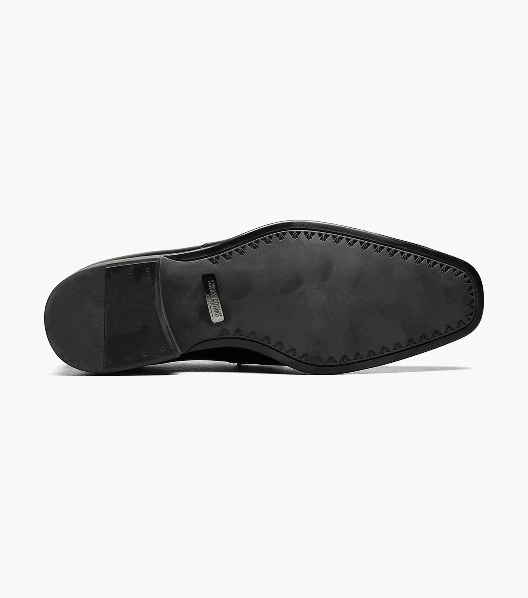 Stacy Adams PIERCE Moc Toe Bit Slip On Black by Stacy Adams Shoes