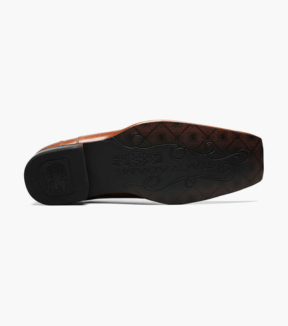 Stacy Adams TEMPLIN Bike Toe Loafer Cognac by Stacy Adams Shoes