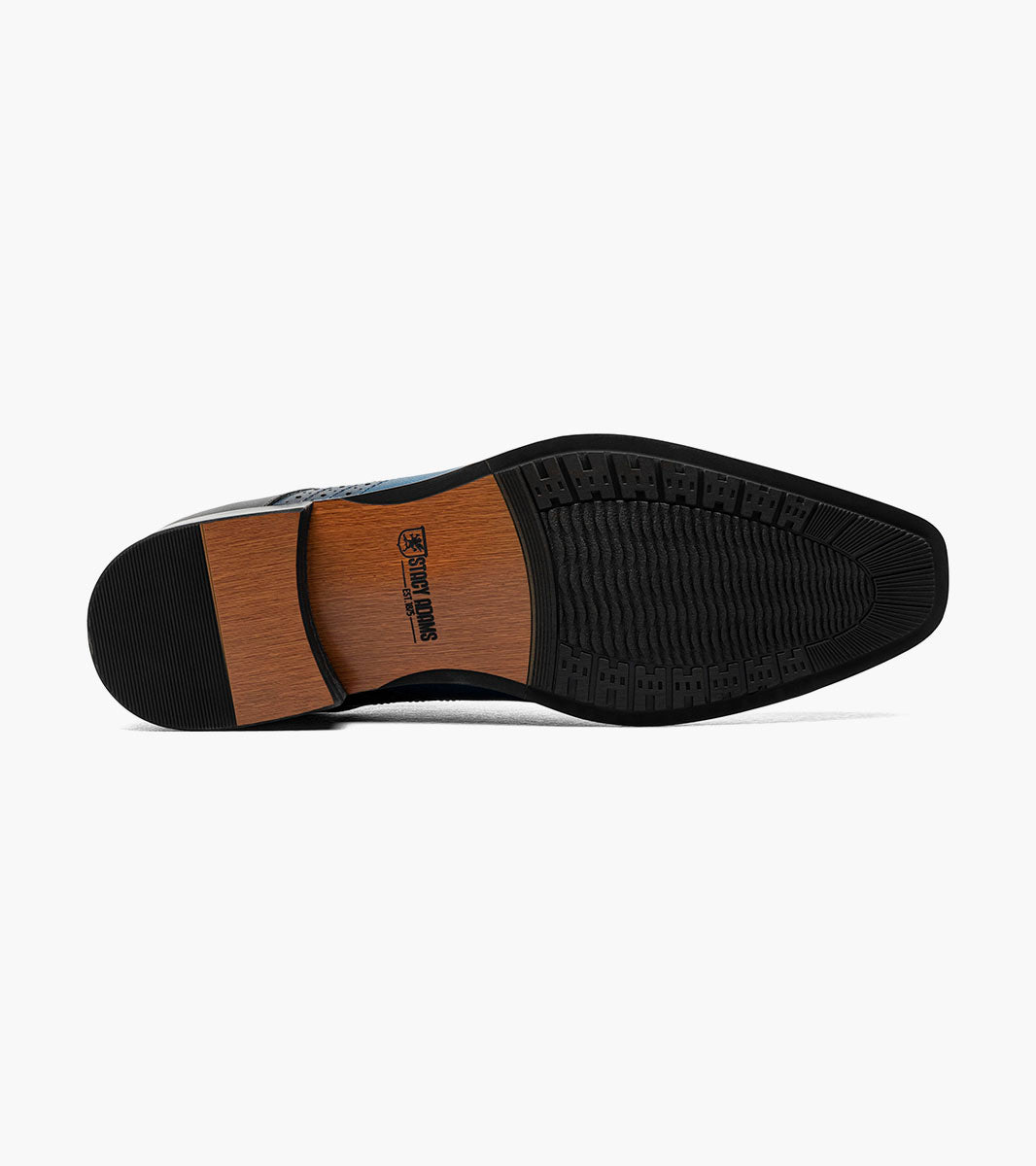 Stacy Adams HALLOWAY Plain Toe Oxford Blue Multi by Stacy Adams Shoes