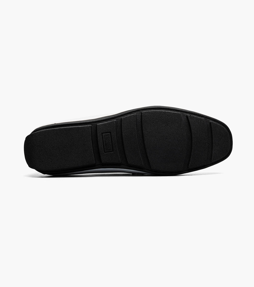 Stacy Adams SHERIDAN Moc Toe Bit Slip On White Patent by Stacy Adams Shoes