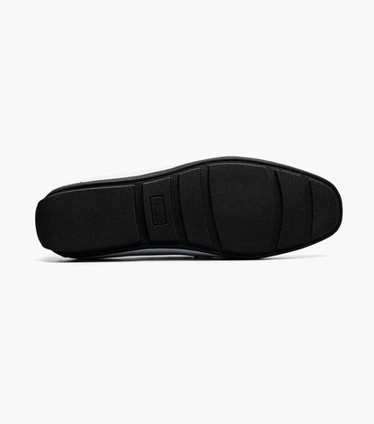 Stacy Adams SHERIDAN Moc Toe Bit Slip On White Patent by Stacy Adams Shoes