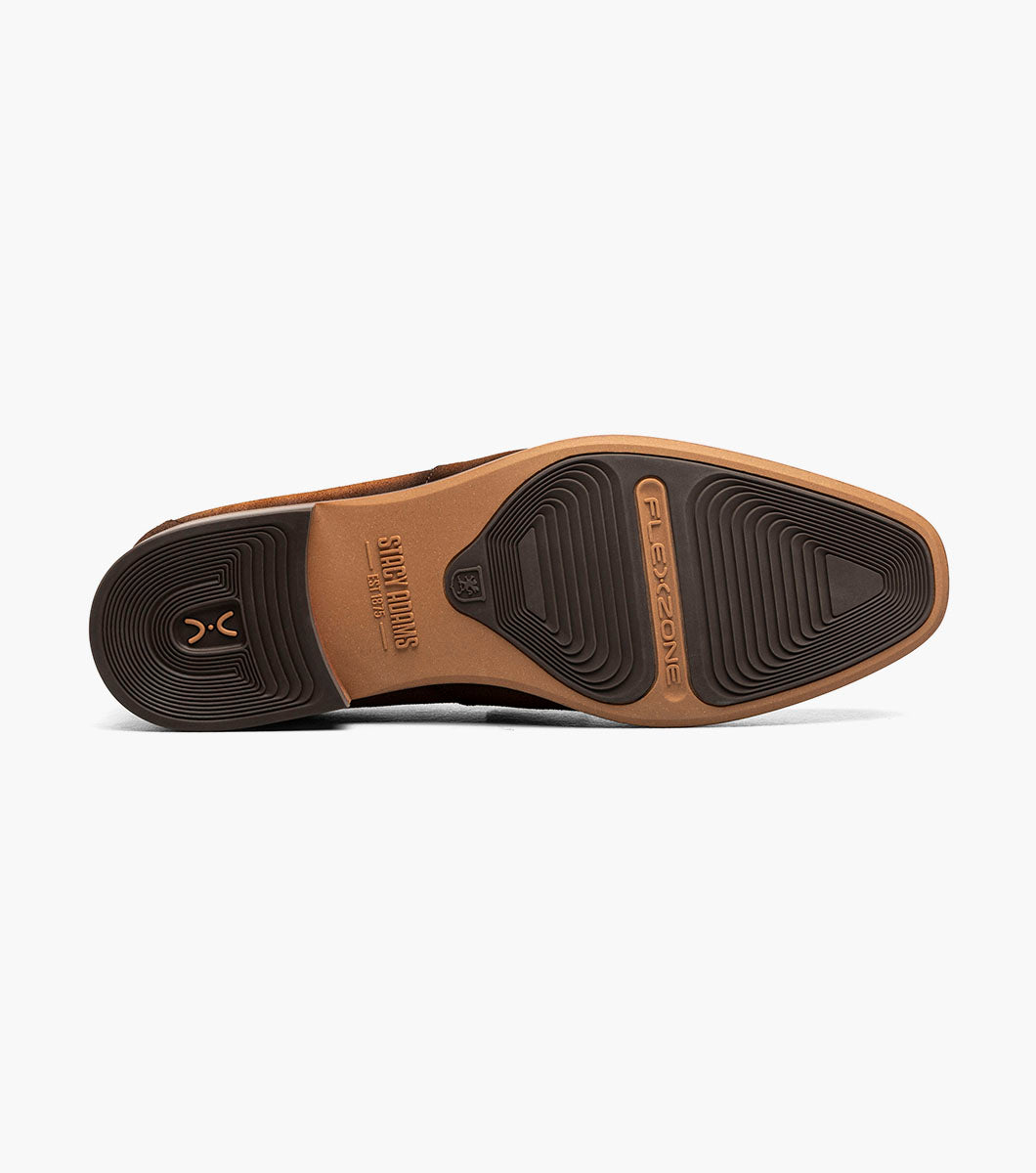 Stacy Adams BURKE Moc Toe Saddle Slip On Copper by Stacy Adams Shoes