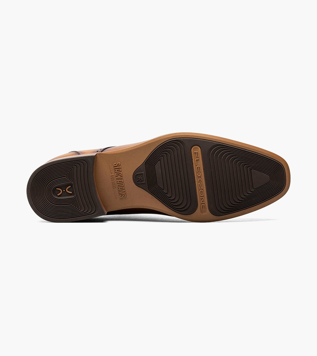 Stacy Adams BRAYDEN Wingtip Oxford Tan by Stacy Adams Shoes