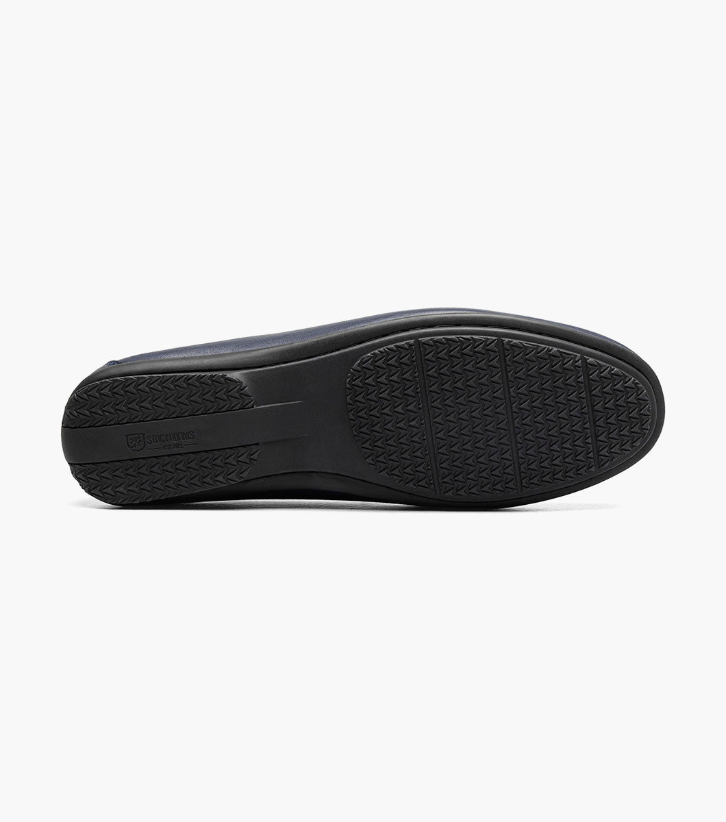 Stacy Adams CONROY Moc Toe Perf Slip On Navy by Stacy Adams Shoes