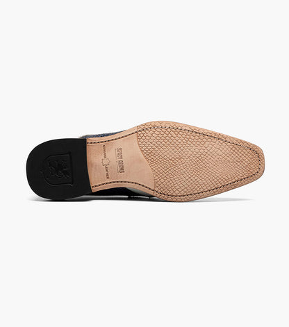 Stacy Adams TRISTANO Modified Bike Toe Oxford Dark Blue Multi by Stacy Adams Shoes