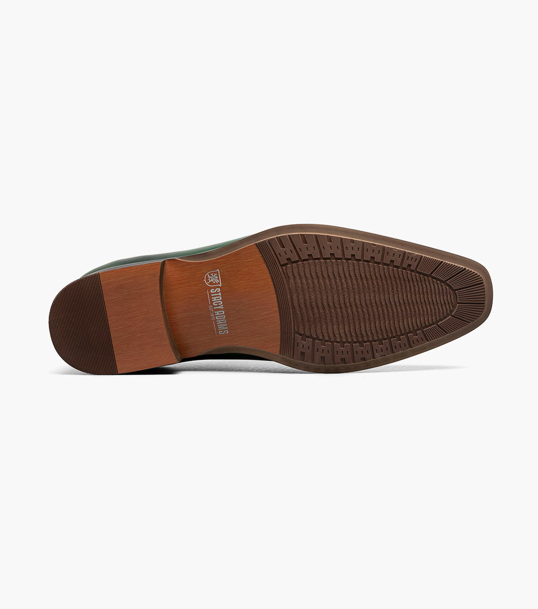 Stacy Adams HALLQUIST Plain Toe Oxford Green by Stacy Adams Shoes