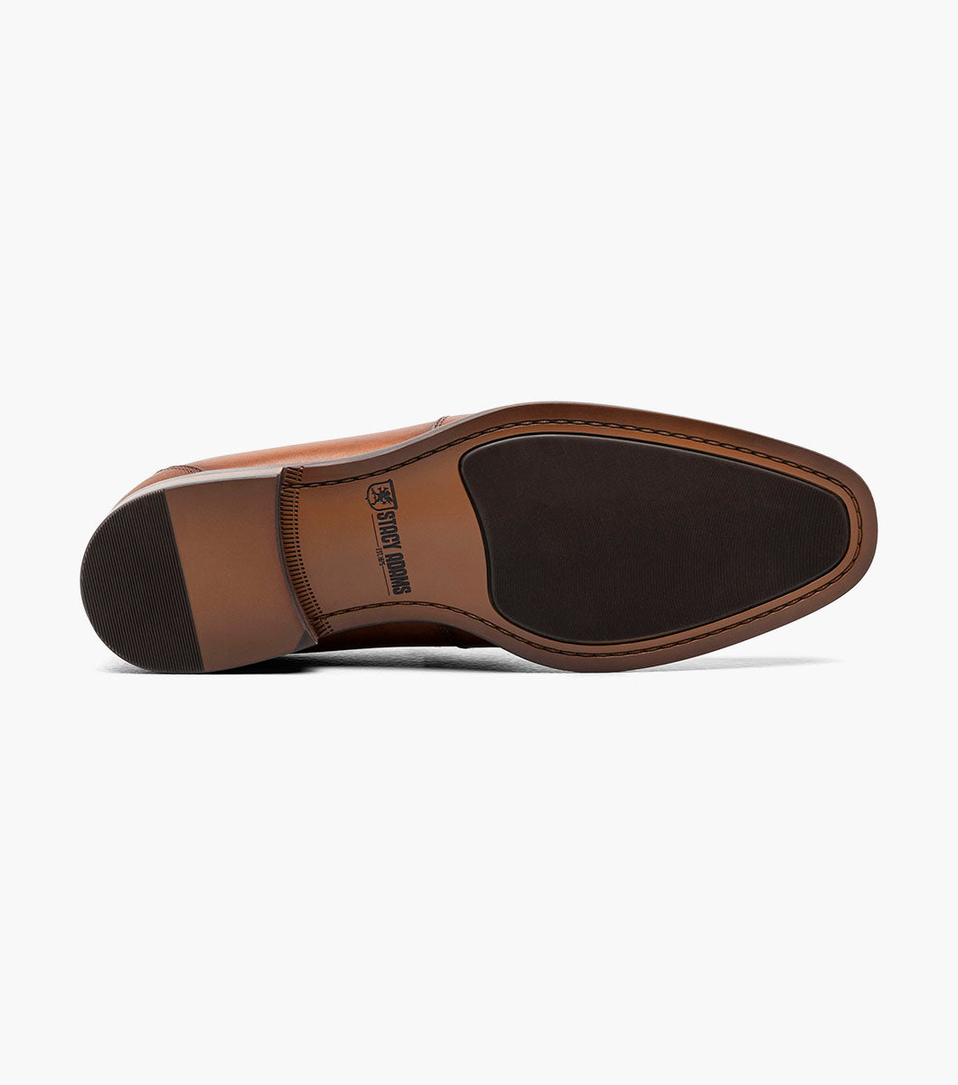 Stacy Adams KAYLOR Moc Toe Bit Slip On Cognac by Stacy Adams Shoes