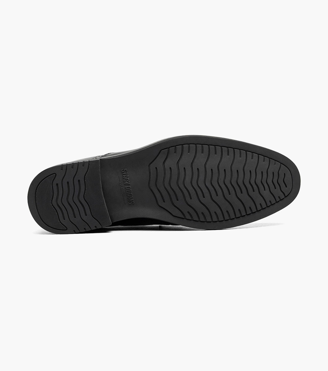 Stacy Adams BOYD Moc Toe Bit Slip On Black by Stacy Adams Shoes