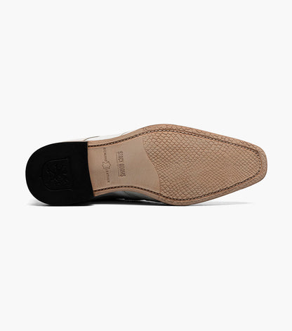 Stacy Adams TRISTANO Modified Bike Toe Oxford White by Stacy Adams Shoes