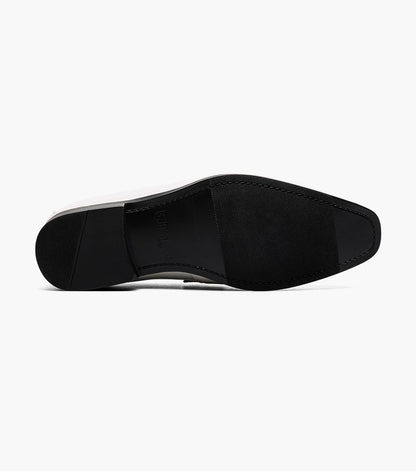 Stacy Adams SPRATLEY Moc Toe Saddle Slip On Ivory by Stacy Adams Shoes
