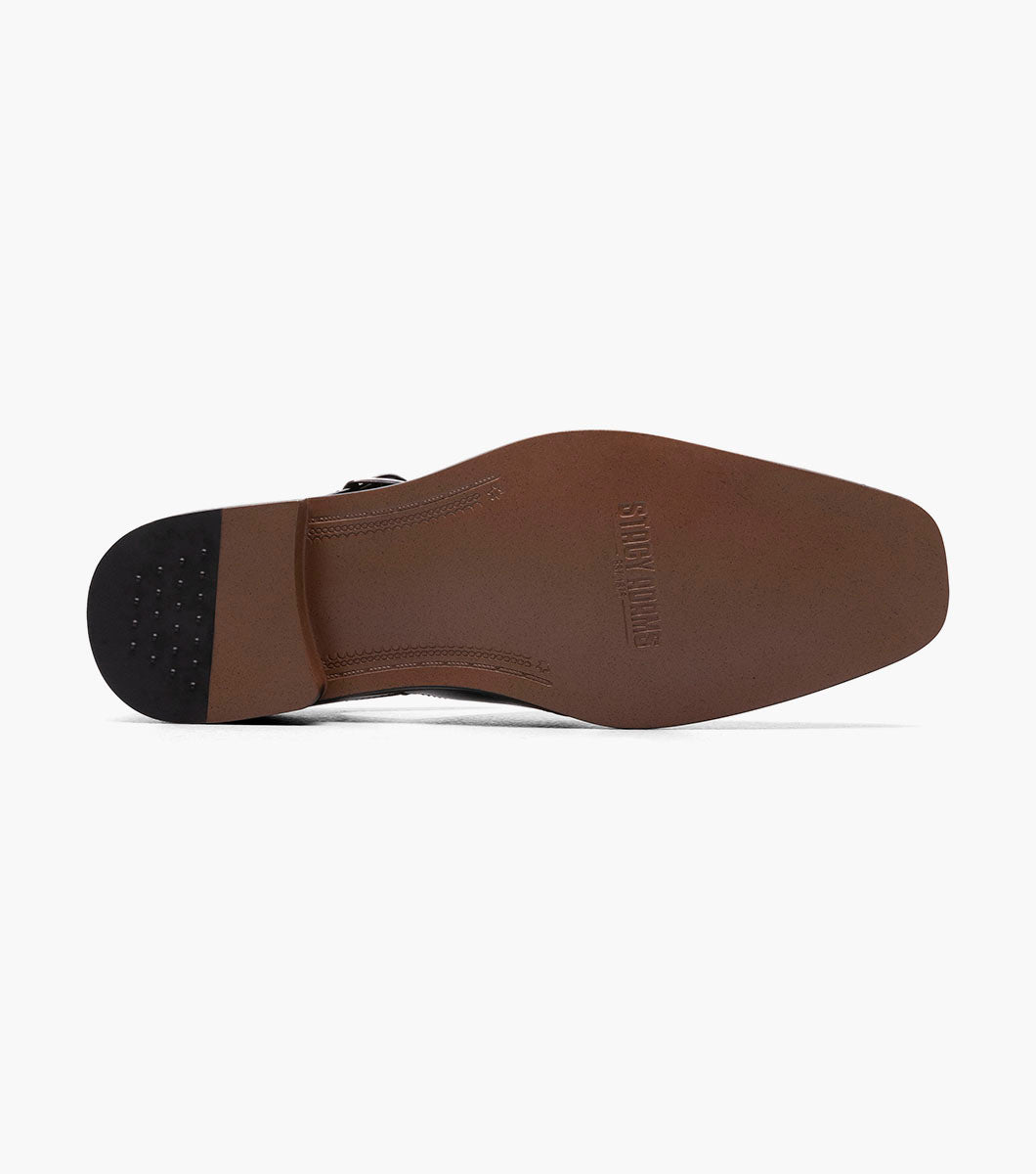 Stacy Adams CALDERON Closed Toe City Sandal Black w/White by Stacy Adams Shoes