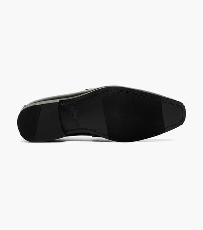 Stacy Adams SPRATLEY Moc Toe Saddle Slip On Green by Stacy Adams Shoes